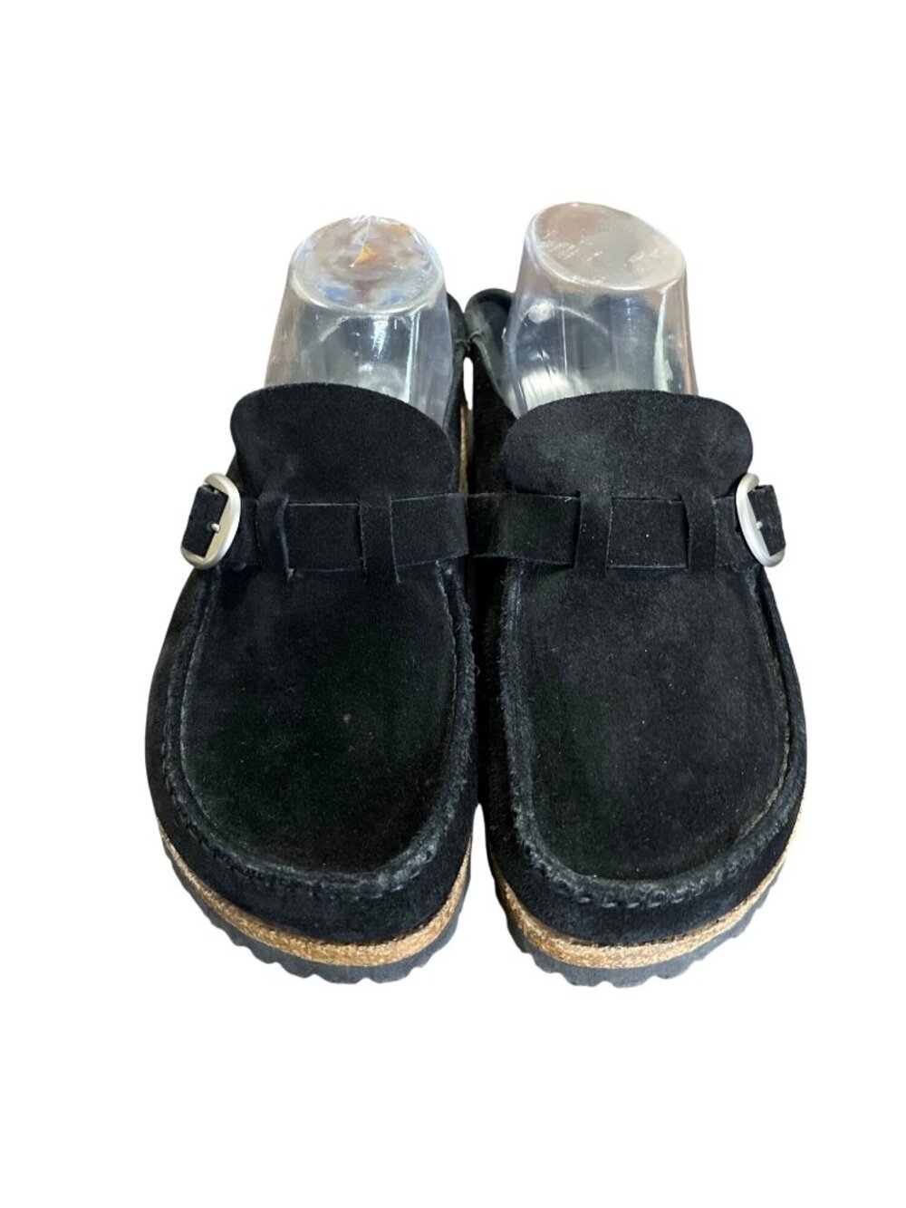 Birkenstock Womens Size 40 US 9 Buckley Clogs Black Suede Slide - Picture 5 of 10